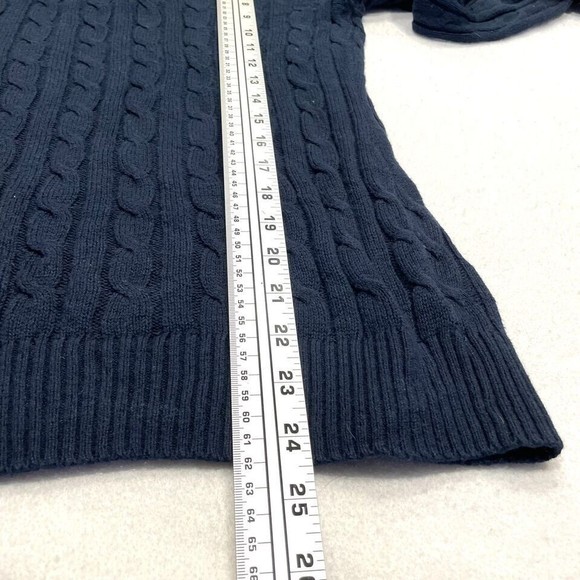 Banana Republic Womens Cable Knit Sweater S Small Shoulder Button Rabbit Hair - Picture 7 of 8